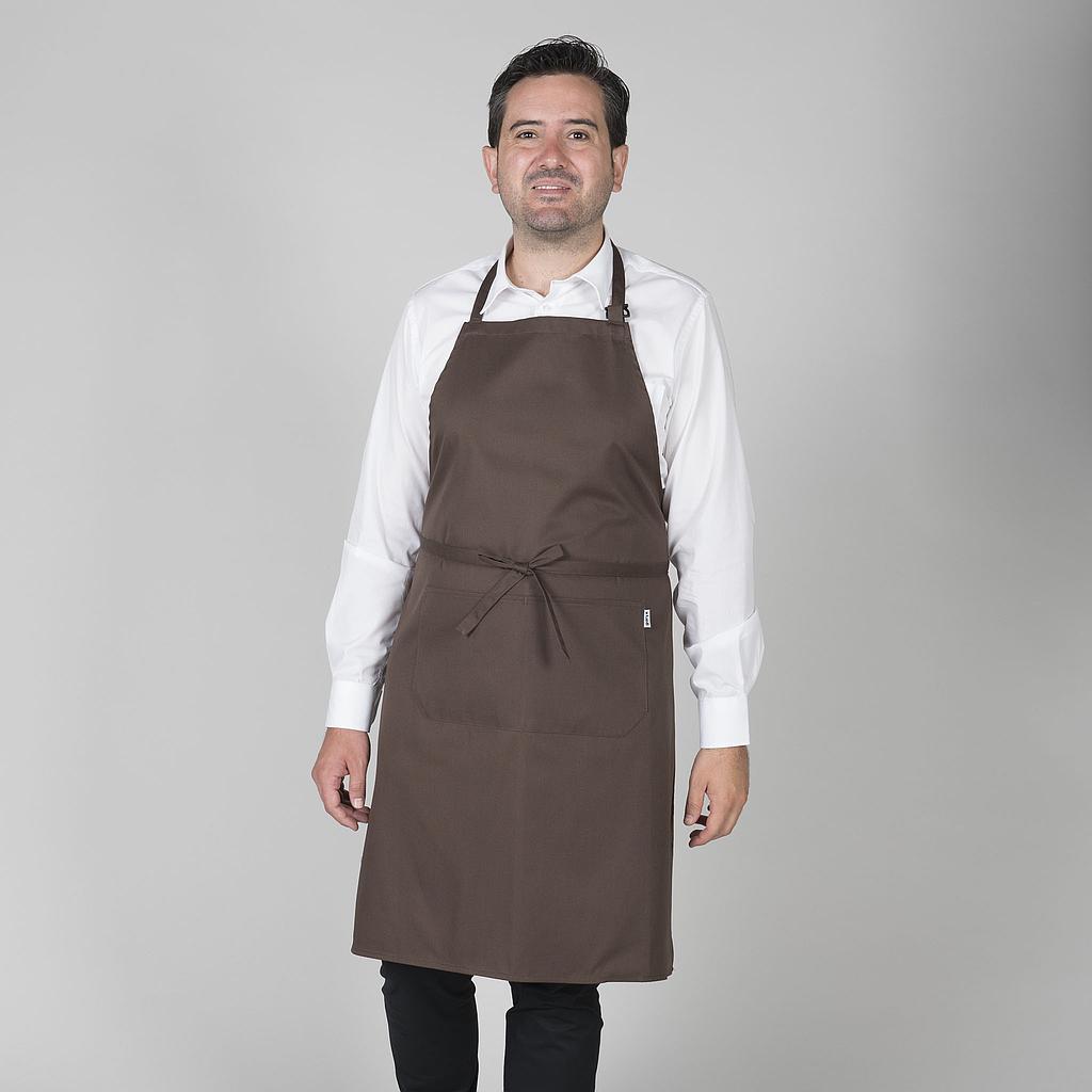 Delantal con pechera y bolsillo 90x75cm