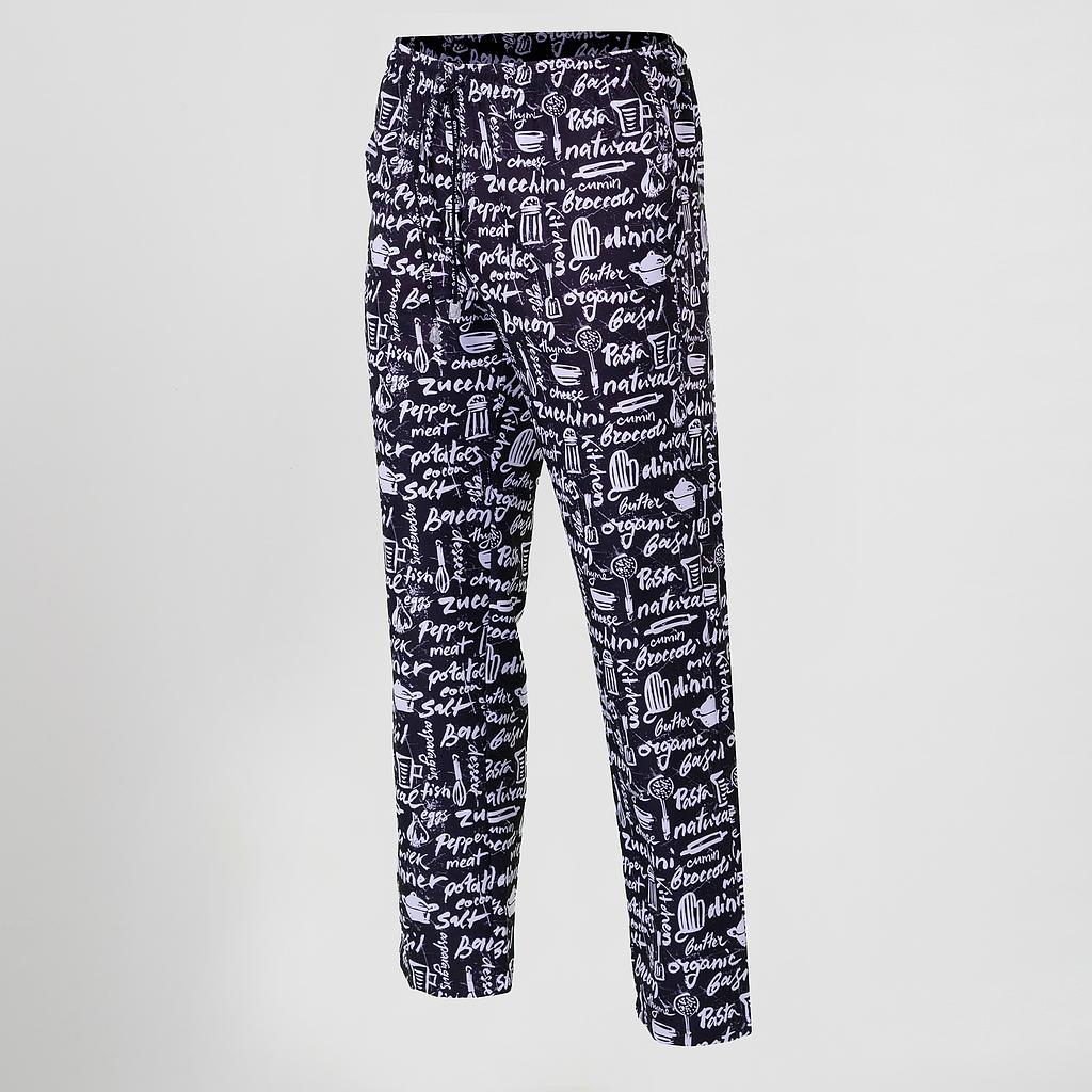 Pantalón goma cordón exterior con diseño