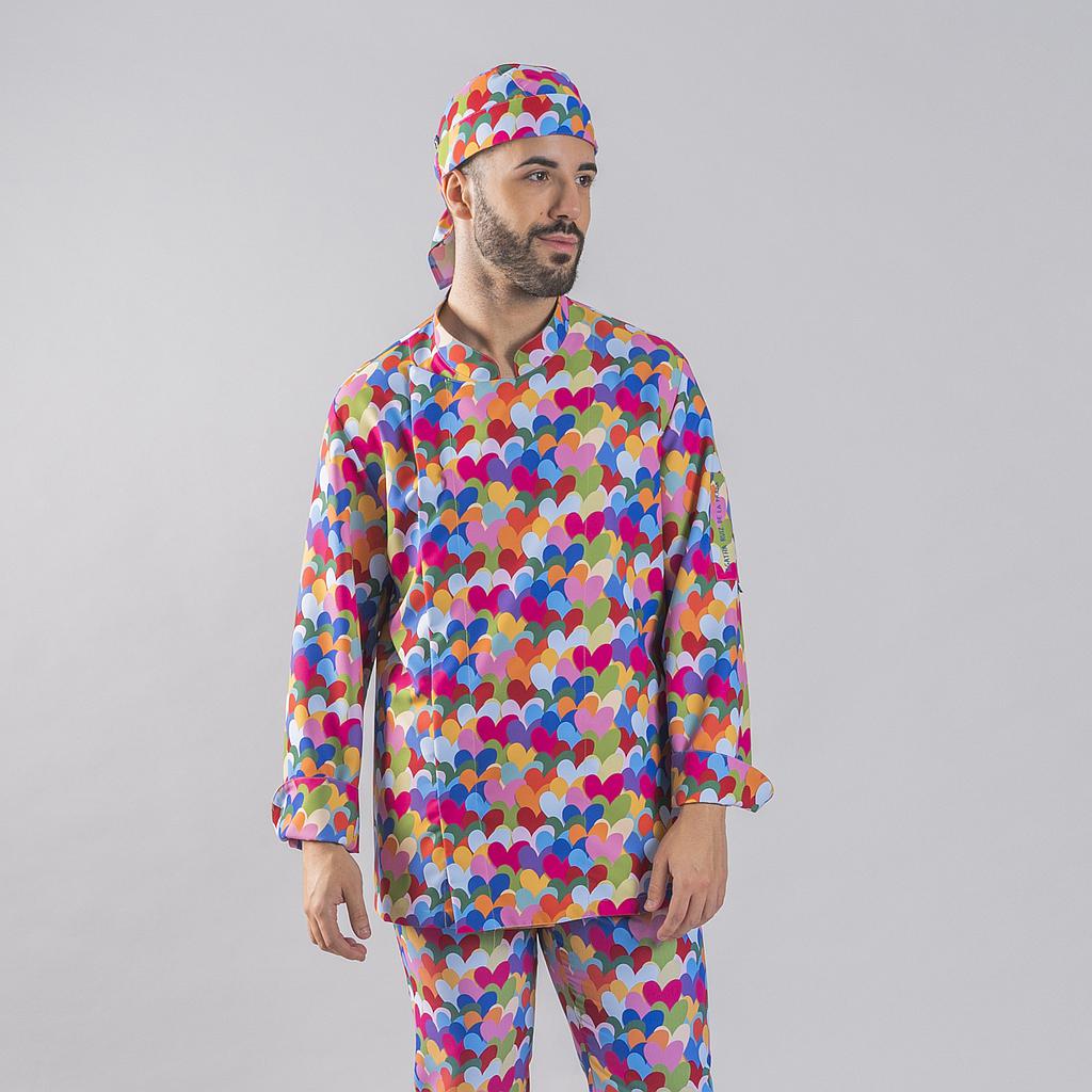 Chaqueta cocina unisex heart algodón Agatha Ruiz de la Prada