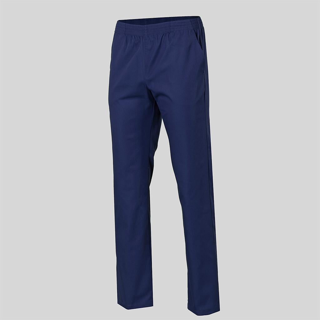 Pantalón elasticado en la cintura. Sarga