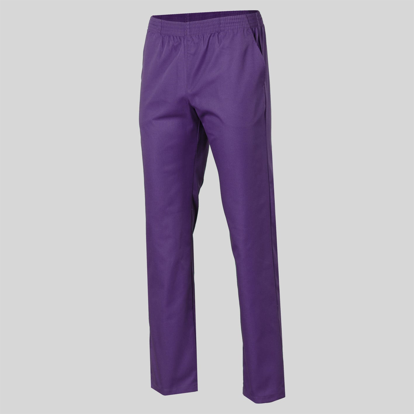 Pantalón elasticado en la cintura. Sarga