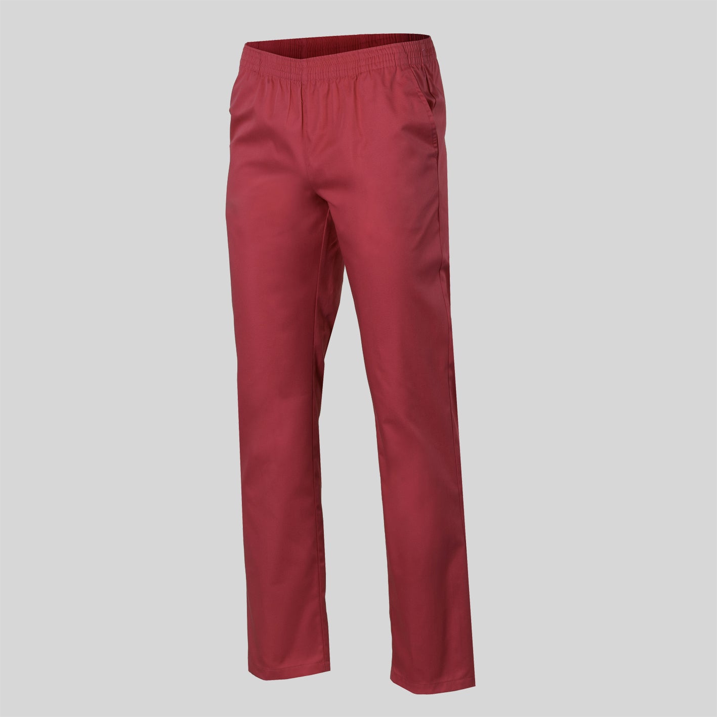 Pantalón elasticado en la cintura. Sarga