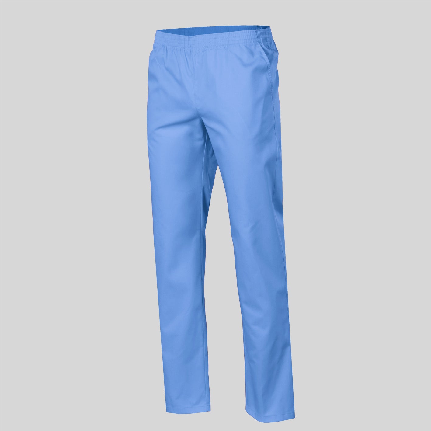 Pantalón elasticado en la cintura. Sarga