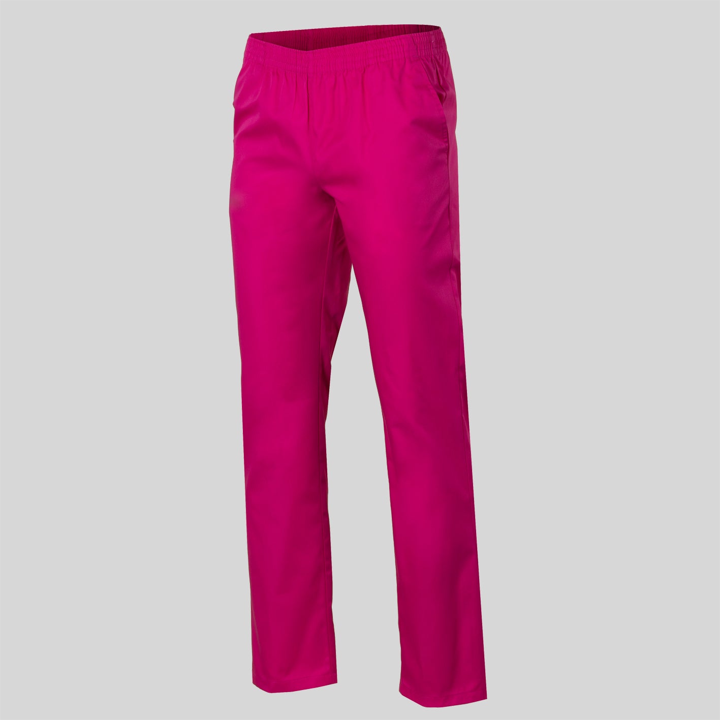 Pantalón elasticado en la cintura. Sarga