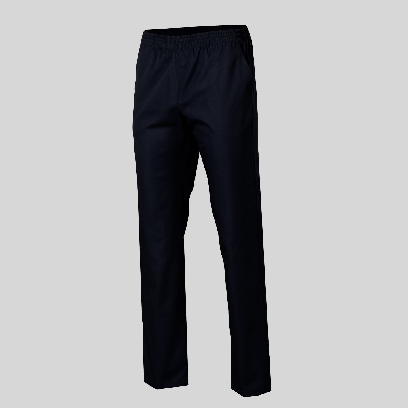 Pantalón elasticado en la cintura. Sarga