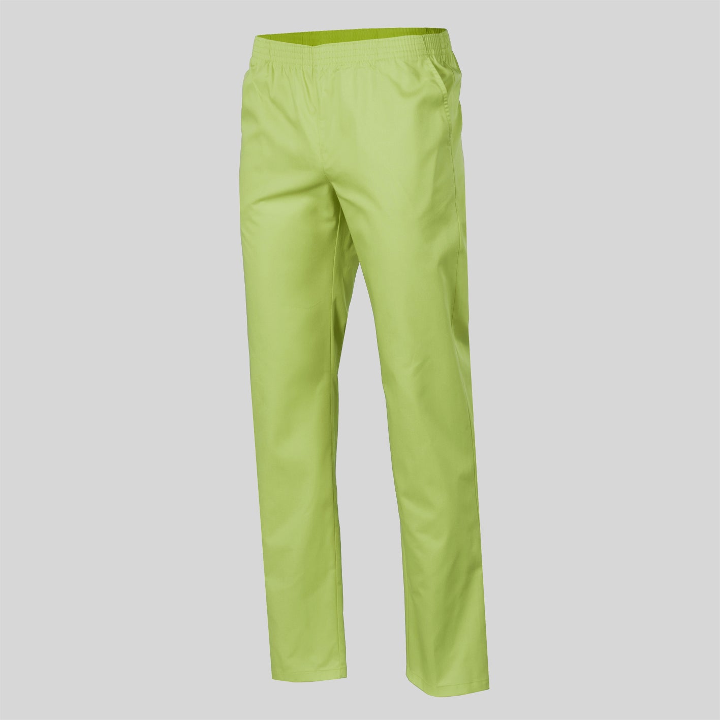 Pantalón elasticado en la cintura. Sarga