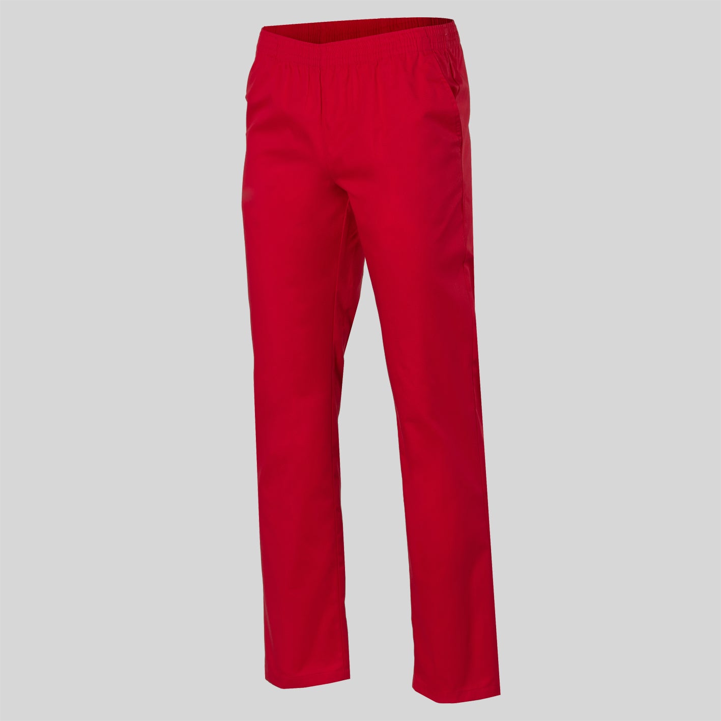 Pantalón elasticado en la cintura. Sarga