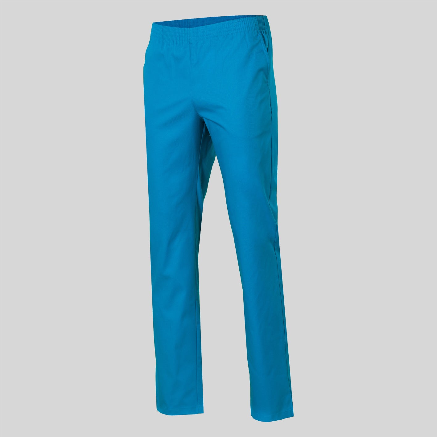 Pantalón elasticado en la cintura. Sarga