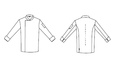 Chaqueta cocina Hombre Vidal (manga larga)