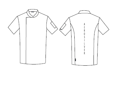 Chaqueta cocina unisex Prat (manga corta)