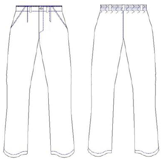 Pantalón Sarga unisex